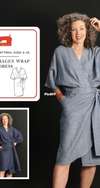 Liesl + Co - Copenhagen Wrap Dress - Size range 0-20
