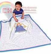Lion Brand #1280A Heaven Sent Angel Knit Afghan