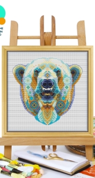 Awesome Pattern Studio - CS248 - Mandala Polar Bear