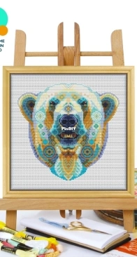 Awesome Pattern Studio - CS248 - Mandala Polar Bear
