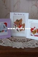 dog xmas cards -los disenos de inma