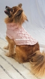 Lincraft - P091 Penelope Cabled Dog Sweater - Free