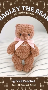 Y2KCrochet - Kaitlyn Films - Bagley the Bear