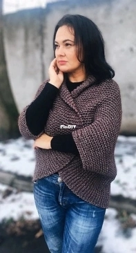 Cocoon Cardigan by Liubov Nizhnik-Kovalchuk