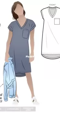 Style Arc - Richie Knit Tunic Dress - Sizes UK 12-14-16