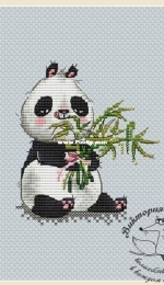 Panda and Bamboo  by Victoria Ivchenko / Viktoriya Ivchenko