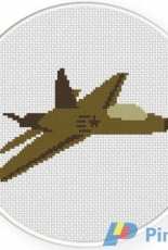Daily Cross Stitch  - Fighting Jet
