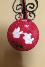 Cat Paw Print Ornaments