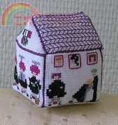 Small Town in 3D Cross Stitch - Beauty Salon
