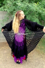 Elorascastle - Elora Dannon - Raven Wings Spider Web Mandala Tunic Vest