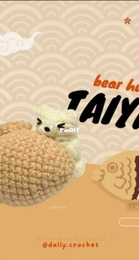 Dally Crochet - Dally - Bear hugging taiyaki - Free