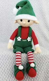 BizzyBeePatterns LH021 Evan the Christmas Elf by Wendy Morgan