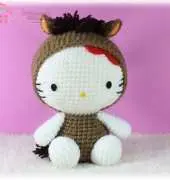 Furinn- Hello Kitty in Chinese Zodiac Costume - Horse
