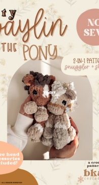 Bkay Crochet co - Brandi Martin - ITTY Paylin the Pony