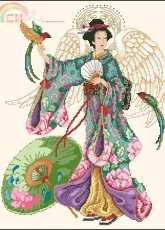 American School of Needlework ASN 3724 Japanese Angel by Barbara Baatz PCS