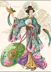 American School of Needlework ASN 3724 Japanese Angel by Barbara Baatz PCS