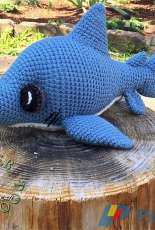 Fiber Doodles - K4TT - Tavon the Thresher Shark