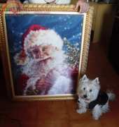 My haed finished called Here Comes Santa Claus