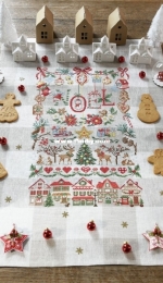 Les Brodeuses Parisiennes - LBP - Torchon Imagier de Noel by V. Enginger PCS