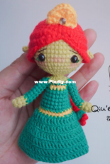 Hua Kai Yi Duo Xiao Mao Qiu - Qiuer Handmade - Princess Collection - Fiona - Chinese