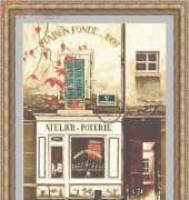 Classic Cross Stitch New 609 Atelier Poterie