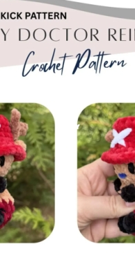 Knotty Creations 518 / KnottyHookers - Emily Carter Dixon - Worry Doctor Reindeer