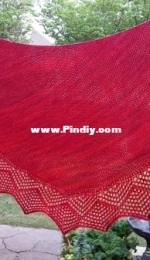 A Lacy Boomerang Shawl by Caitlin Triall-Free