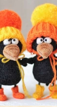 Funny Rabbit - Koturgina Toys - Tatiana Kotyurgina - Татьяна Котюргина - Crow - Ворона - Russian