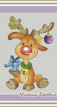 Christmas Deer by Maria Brovko