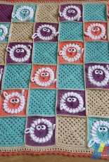 Fresh hook crochet design - Crochet  Baby Blanket Babys Little Lamb