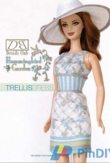 Daniel Binhgam Design Studio-Trellis Dress for 11 1/2" Doll such as Barbie