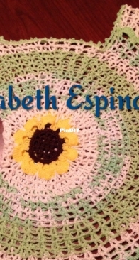 Top with flower on the sides