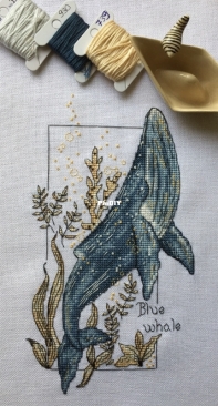 blue whale by Ekaterina Meshkova (Екатерина Мешкова)