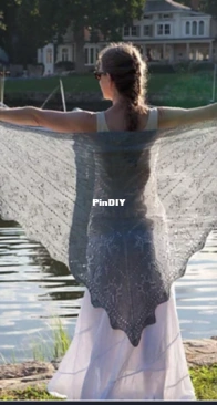 Creatures of the Reef Shawl by Dorothy Siemens