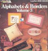 Leisure Arts Leaflet 208 Alphabets & Borders Volume 3