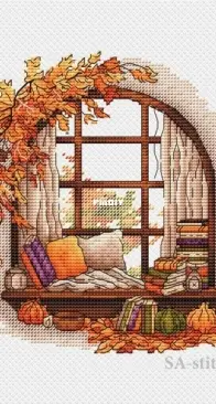 SA-stitch Autumn Window by Tatiana Rybka
