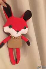 Fleece Fox (pattern by Dolls and daydreams)