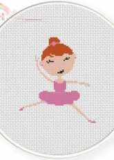 Daily Cross Stitch -  Ballerina 3