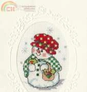 Design Works 5514 - Snowlady Greeting Card