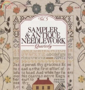 Sampler and Antique Needlework Quarterly SANQ - Vol.5 - Spring 1992