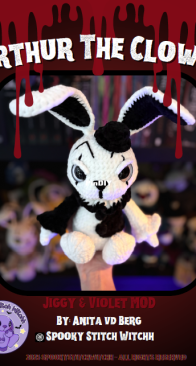 Spooky Stitch Witchh - Anita van der Berg - Arthur the Clown (Jiggy and Violet mod)