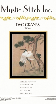 Mystic Stitch Inc. WC-60 Two Cranes