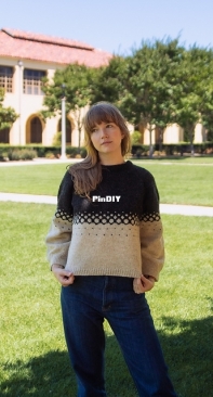 Halftone Pullover by Indigo Knits