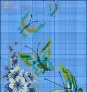Charivna mit 197 blue butterfly