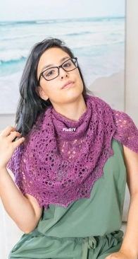 mKAL: Whakauka Shawl by Francoise Danoy - Complete Pattern