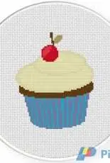 Daily Cross Stitch - Party Cupcake 9