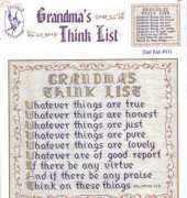 Pegasus Originals 411 - Grandmas Think List Harry Hedgepath 1999