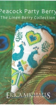 Erica Michaels Needleart Designs - Peacock Party Berry PCS + XSD