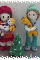 Un monde en crochet - Lidia K - Ava and Jules are ready for Christmas - French
