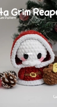 WooliGT /Wooli Amigurumis - Paola Arevalo - Santa Grim Reaper